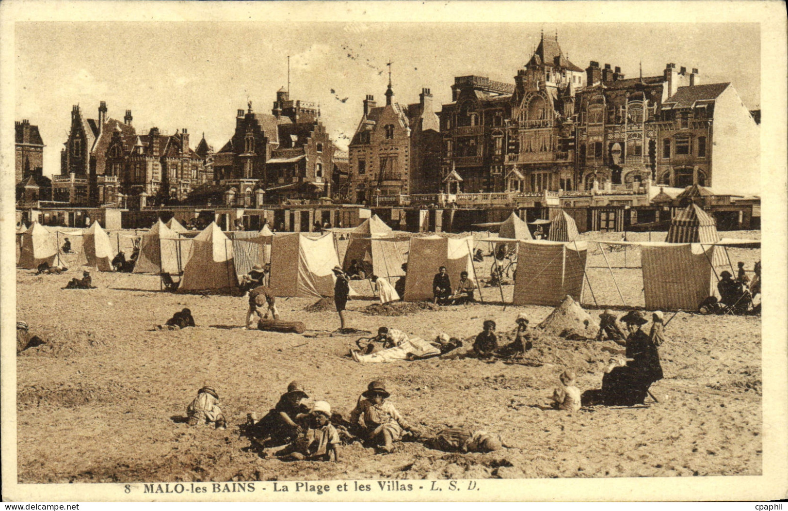 CPA Malo les Bains La Plage
