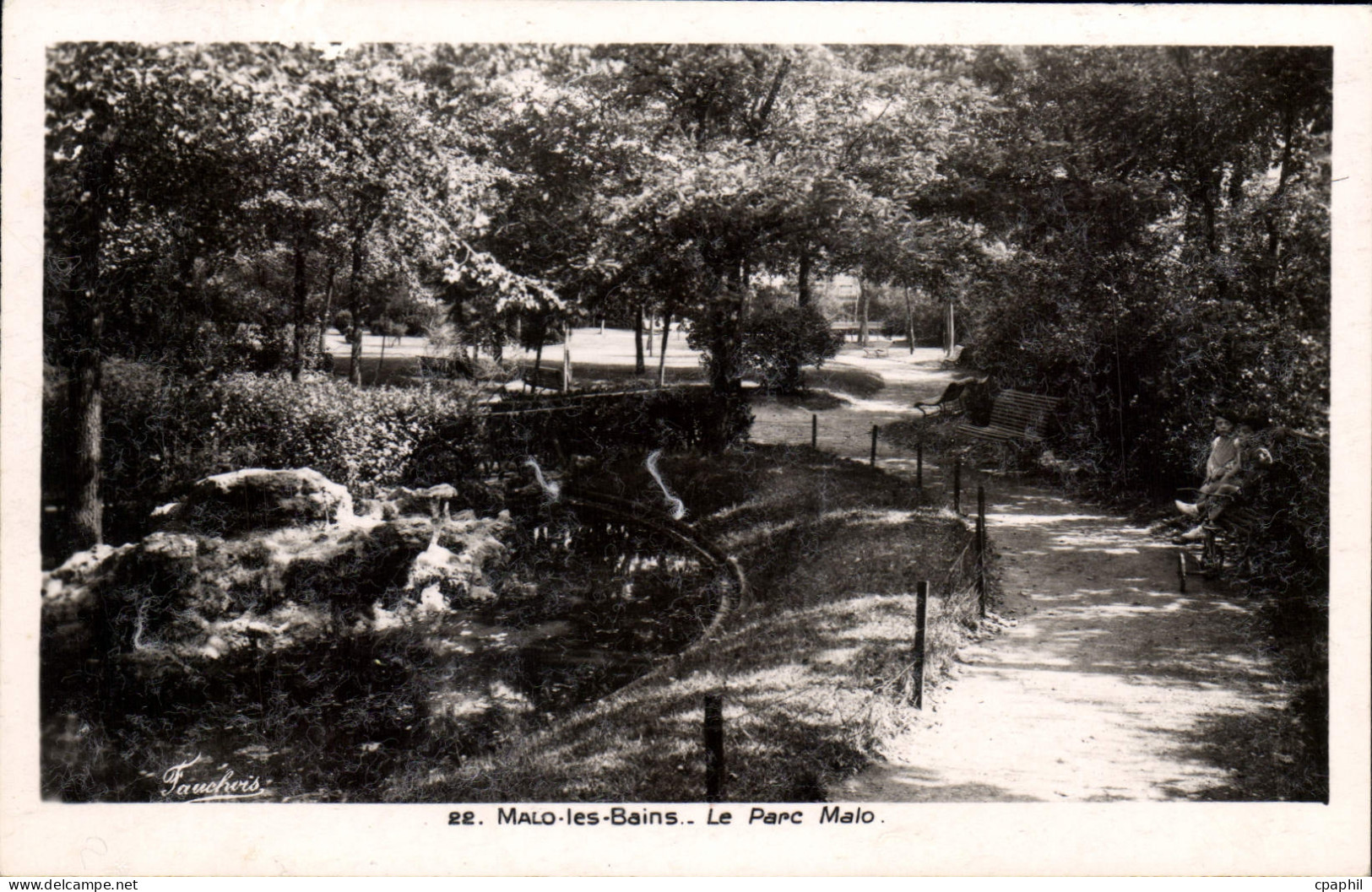 CPA Malo les Bains Le Parc Malo