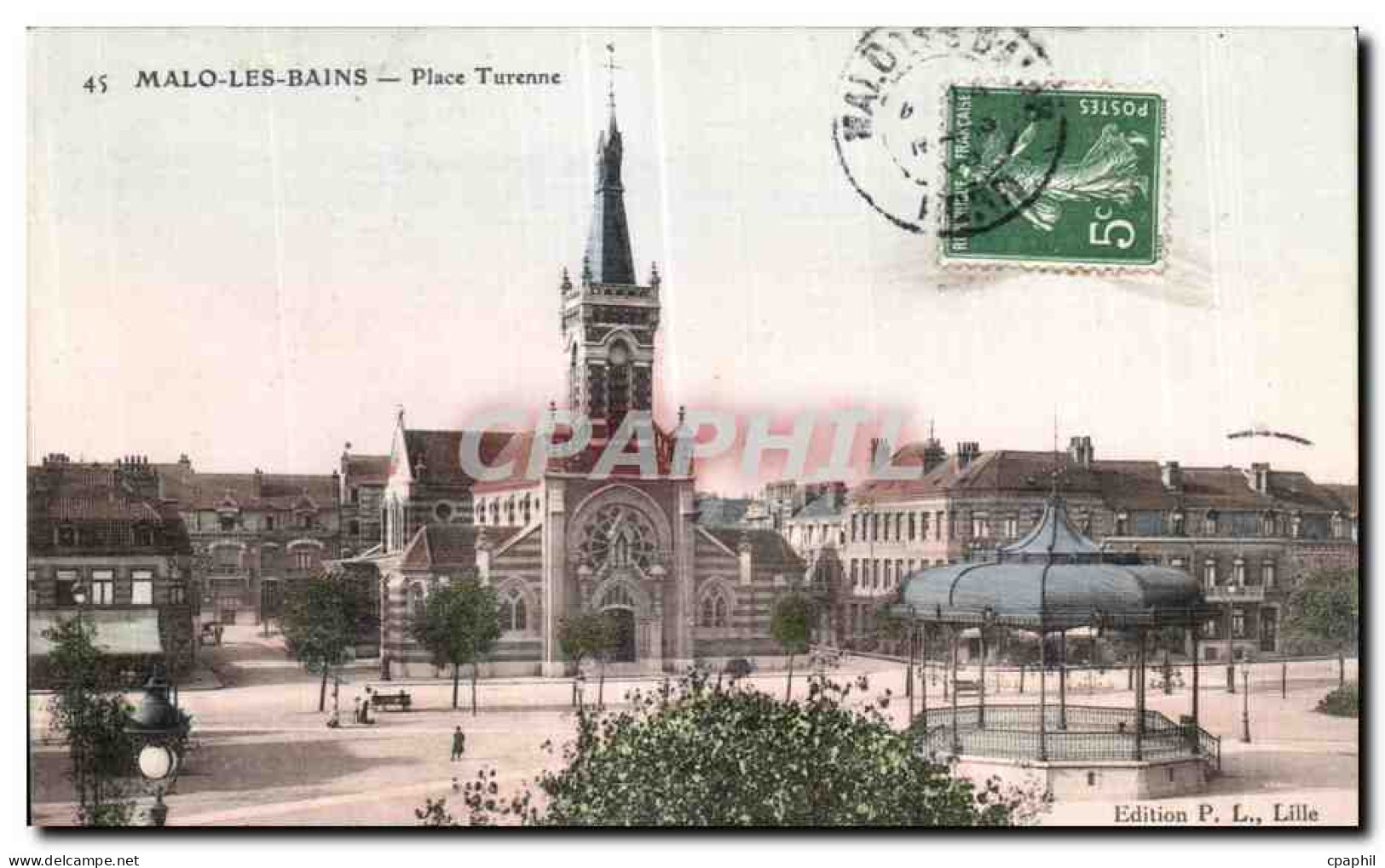 CPA Malo Les Bains Place Turenne