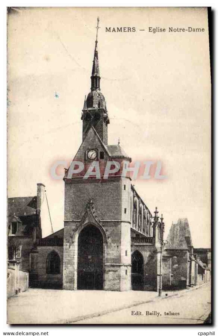 CPA Mamers Eglise Notre Dame