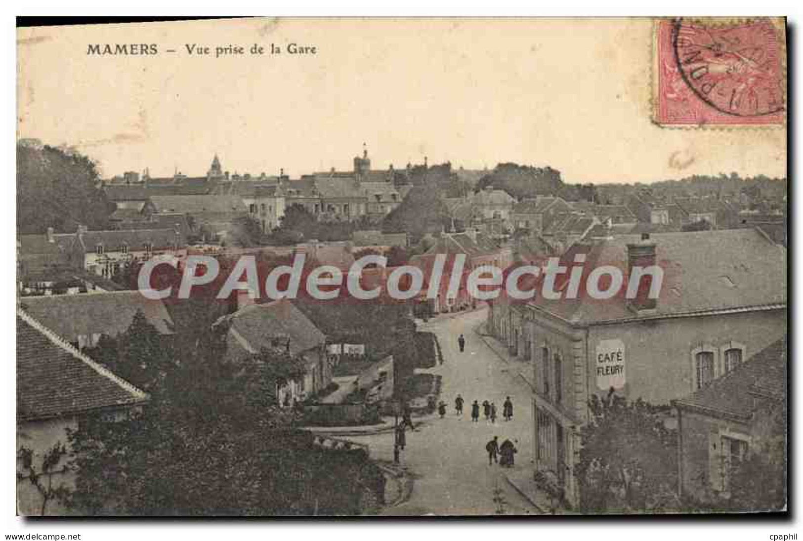 CPA Mamers Vue Prise De La Gare