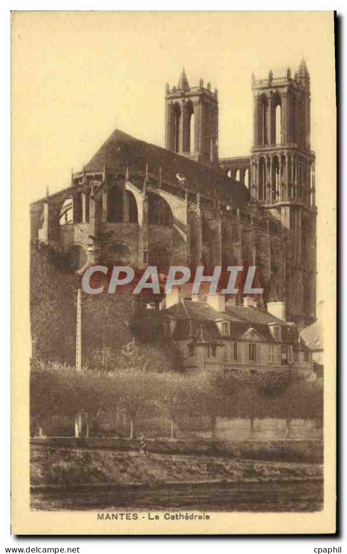 CPA Mantes La Cathedrale