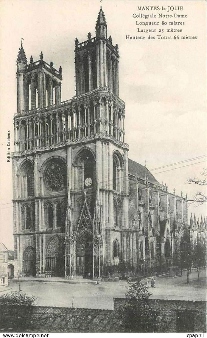 CPA Mantes la Jolie Collegiale Notre Dame