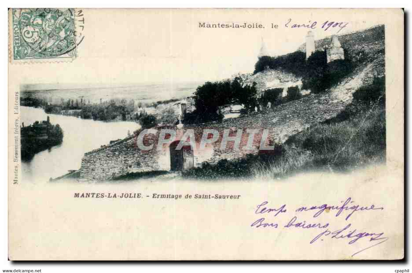 CPA Mantes la jolie Ermitage de Saint Sauveur