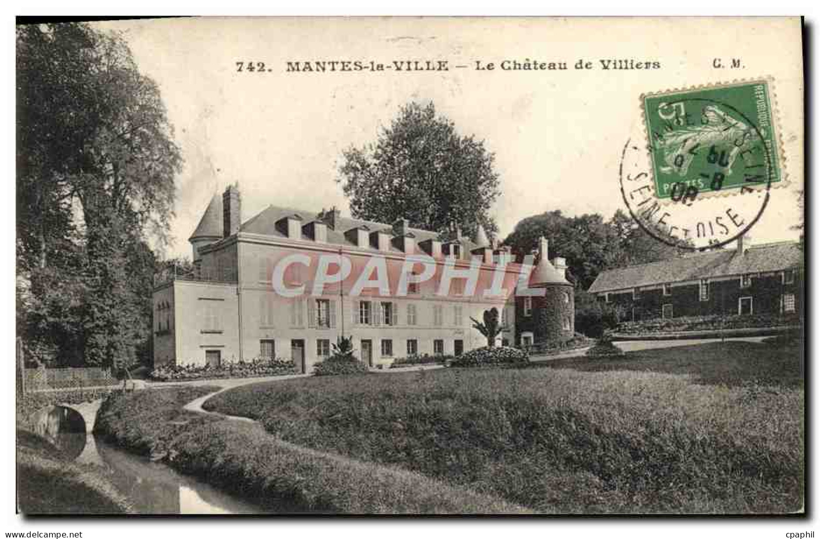 CPA Mantes La Ville Le Chateau de Villiers
