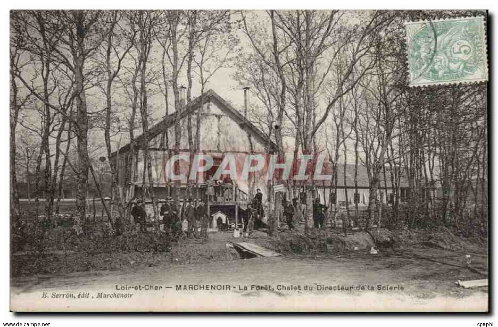 CPA Marchenoir la foret Chalet du directeur de la scierie