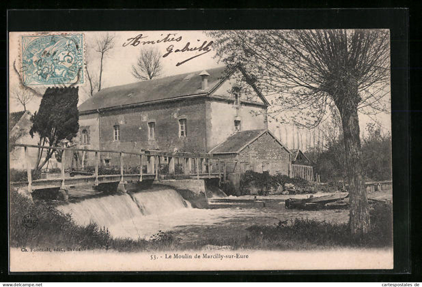 CPA Marcilly-sur-Eure, Le Moulin