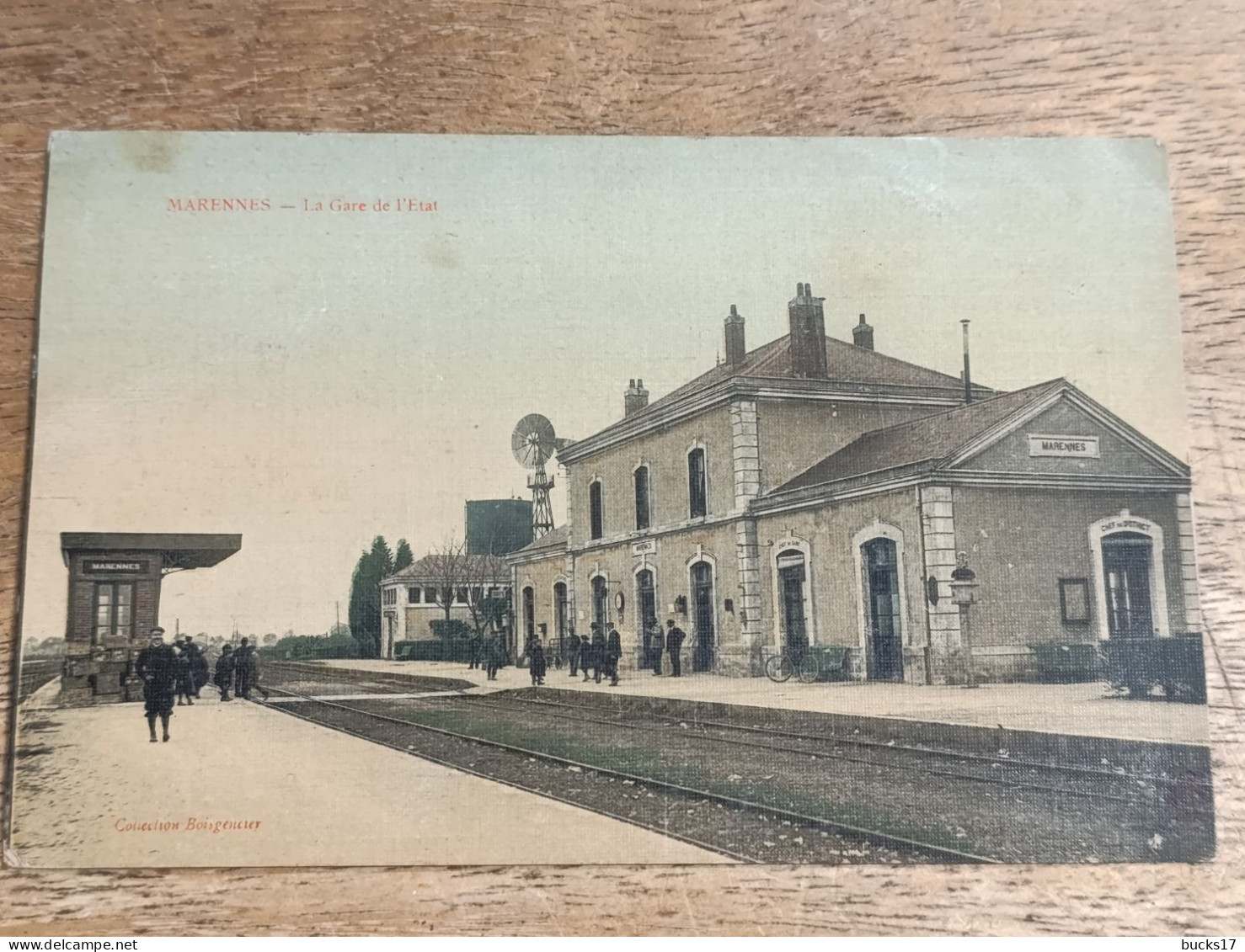 CPA Marennes 17 - la gare de l'état