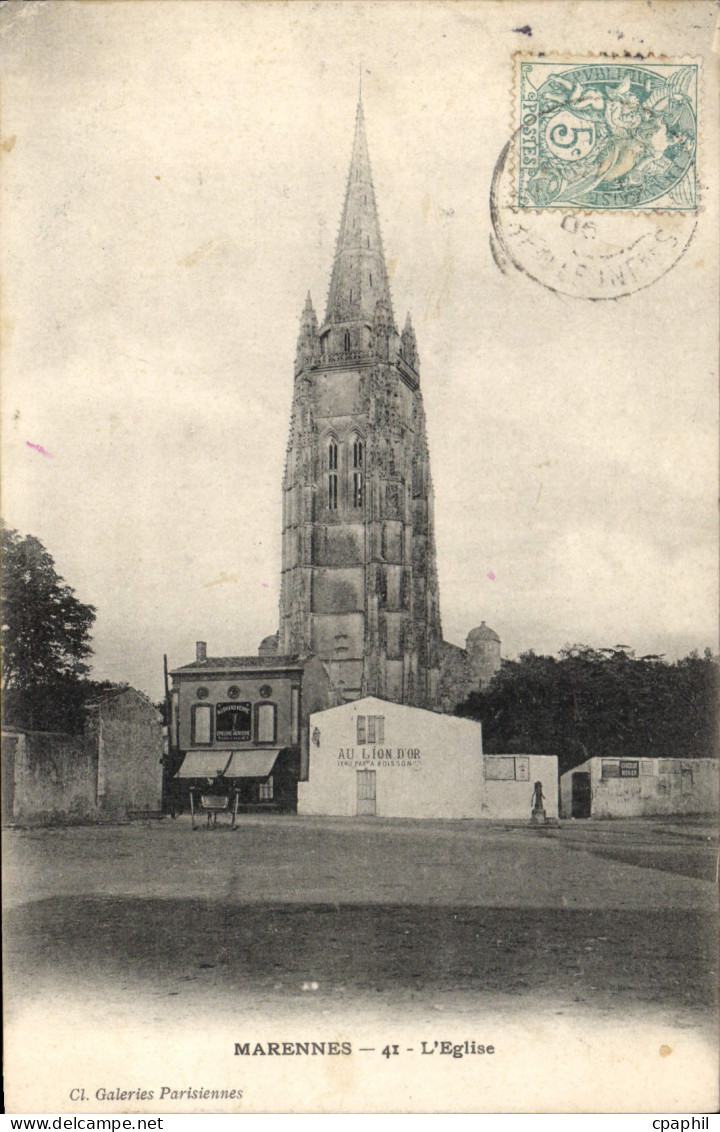 CPA Marennes L'Eglise