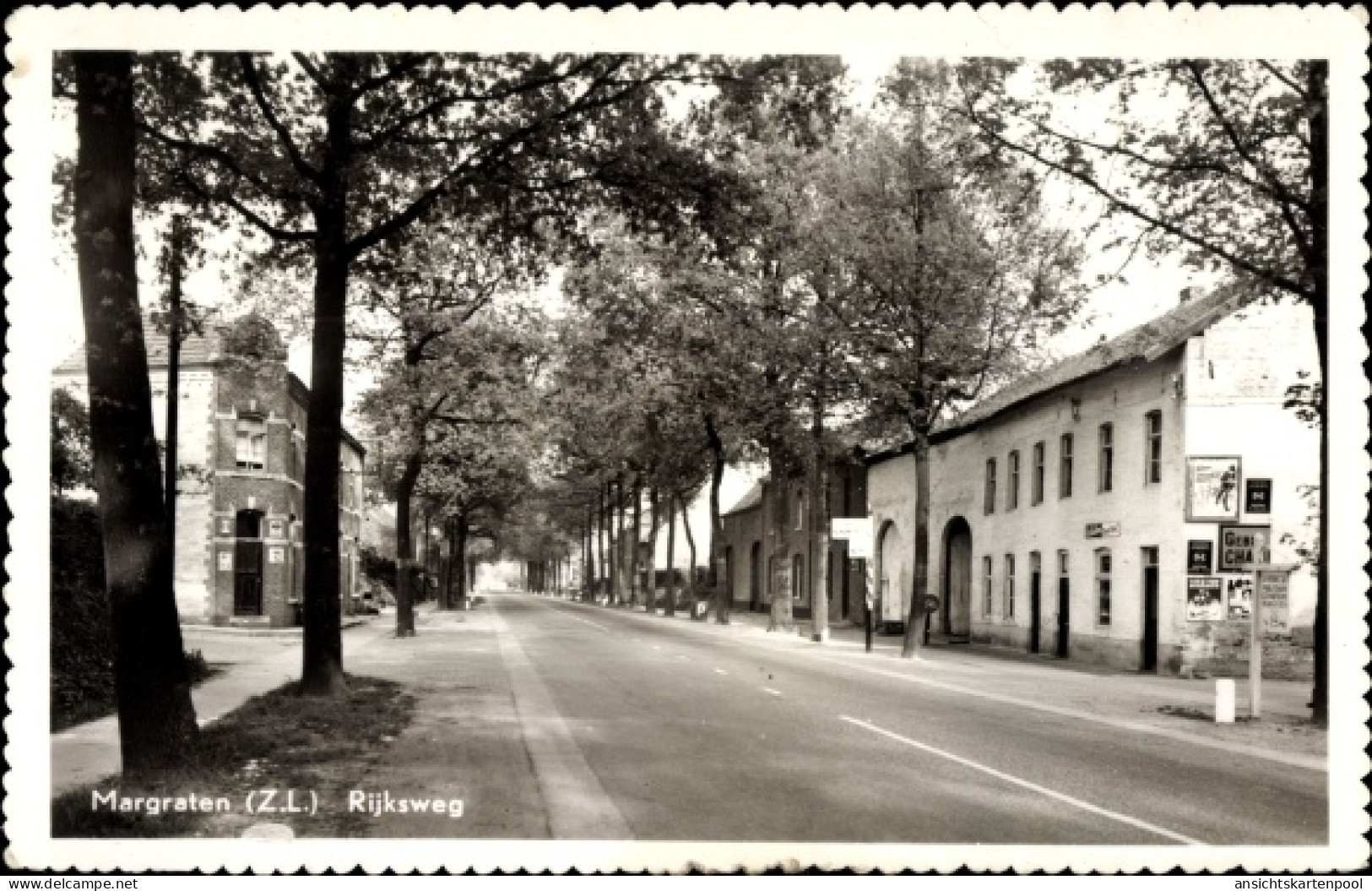 CPA Margraten Limburg Niederlande, Rijksweg