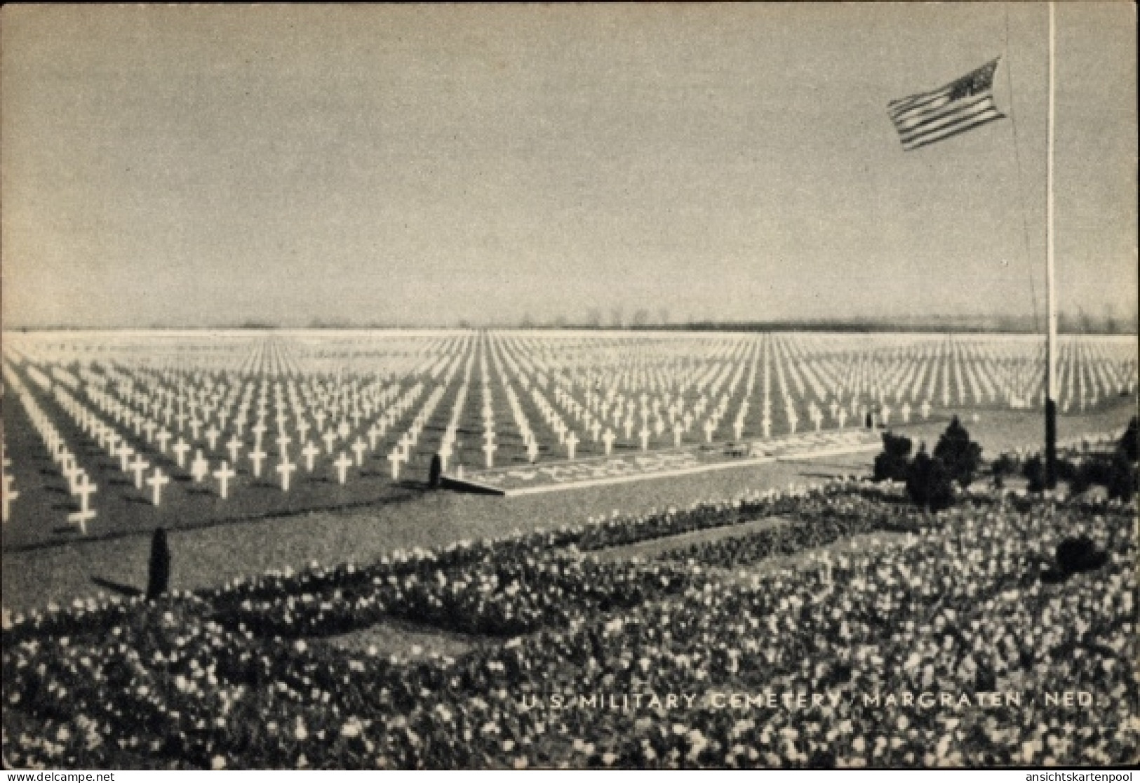 CPA Margraten Limburg Niederlande, U. S. Military Cemetry