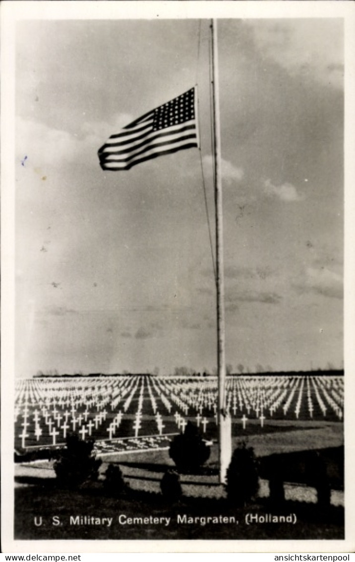 CPA Margraten Limburg Niederlande, US-Militärfriedhof