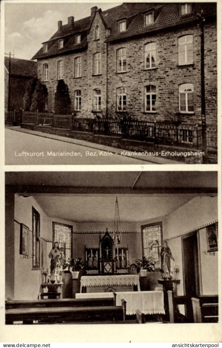 CPA Marialinden Overath im Rheinisch Bergischen Kreis, Krankenhaus, Erholungsheim, Innenansicht