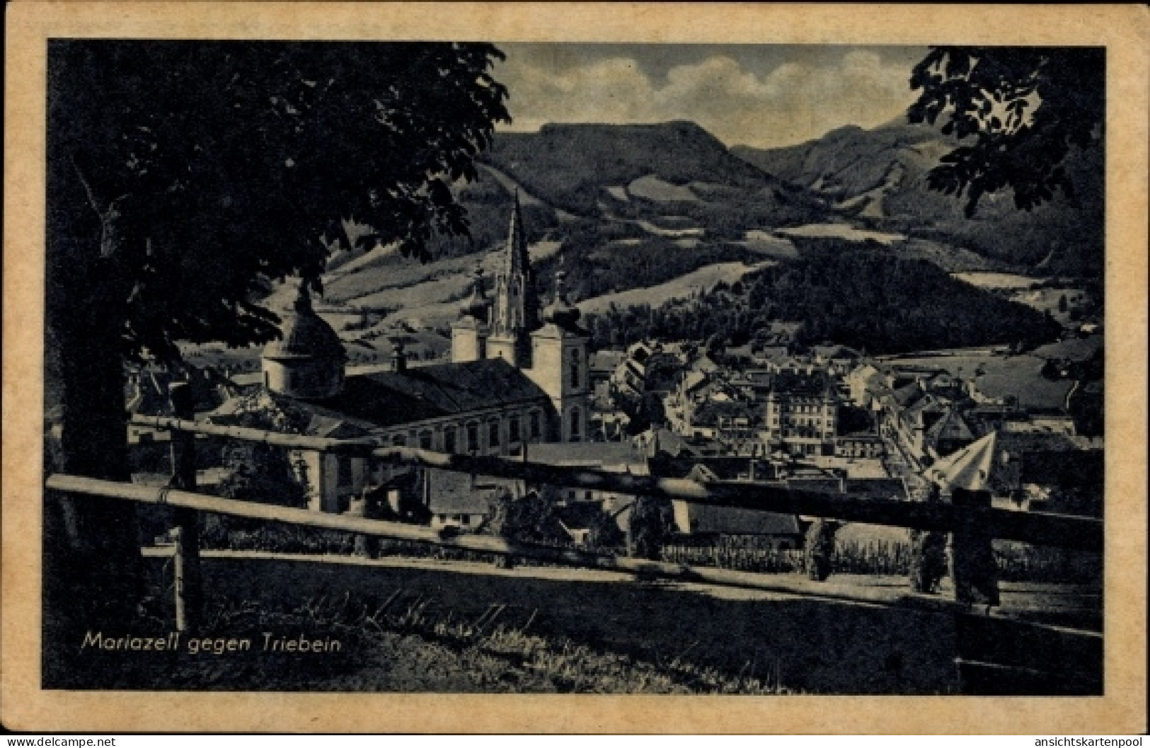 CPA Mariazell Steiermark, Blick gegen Trieben