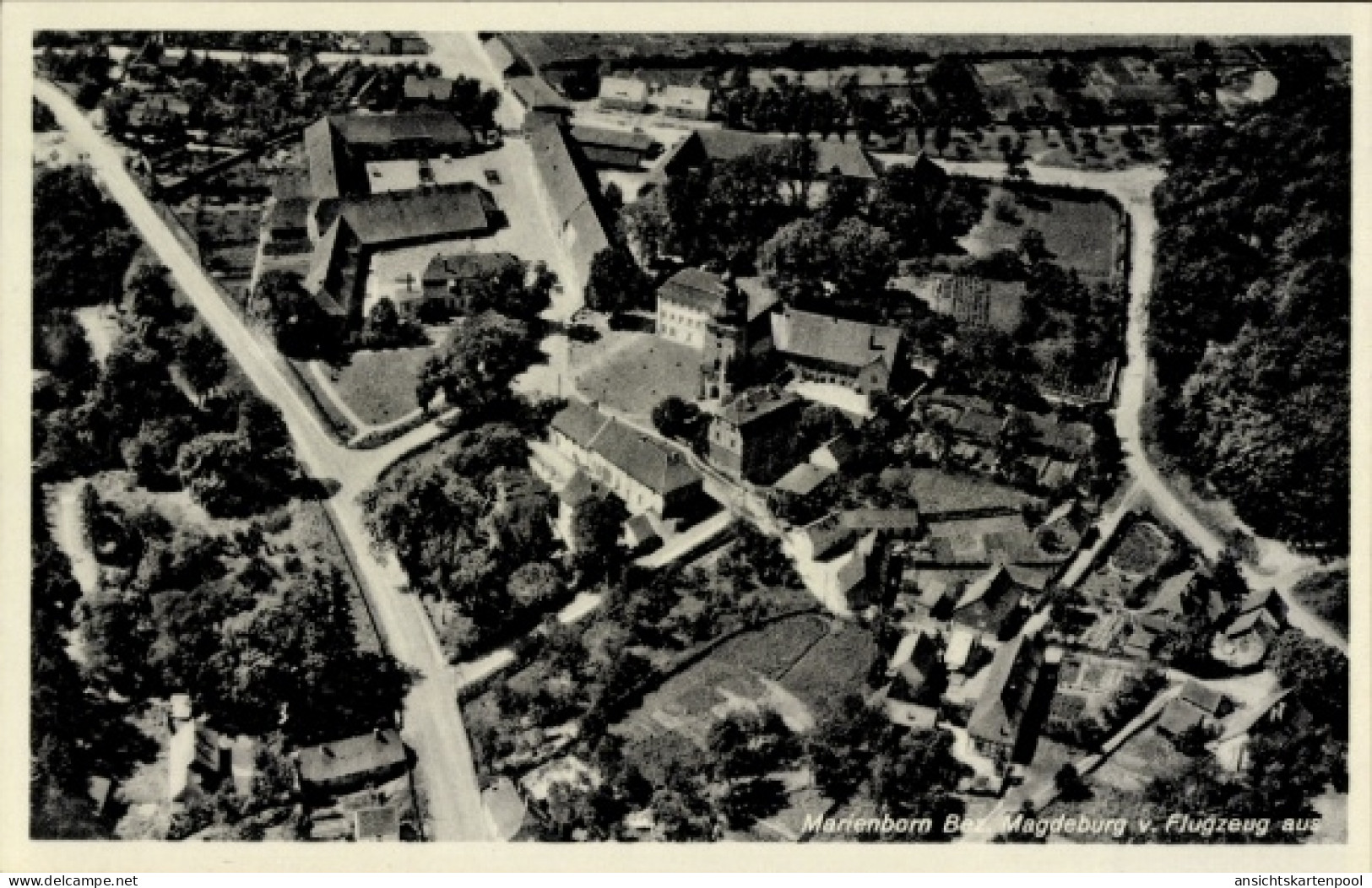 CPA Marienborn Sommersdorf Saxe Anhalt, Fliegeraufnahme