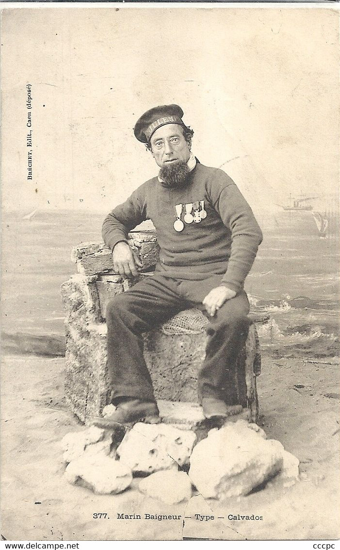 CPA Marin Baigneur Calvados