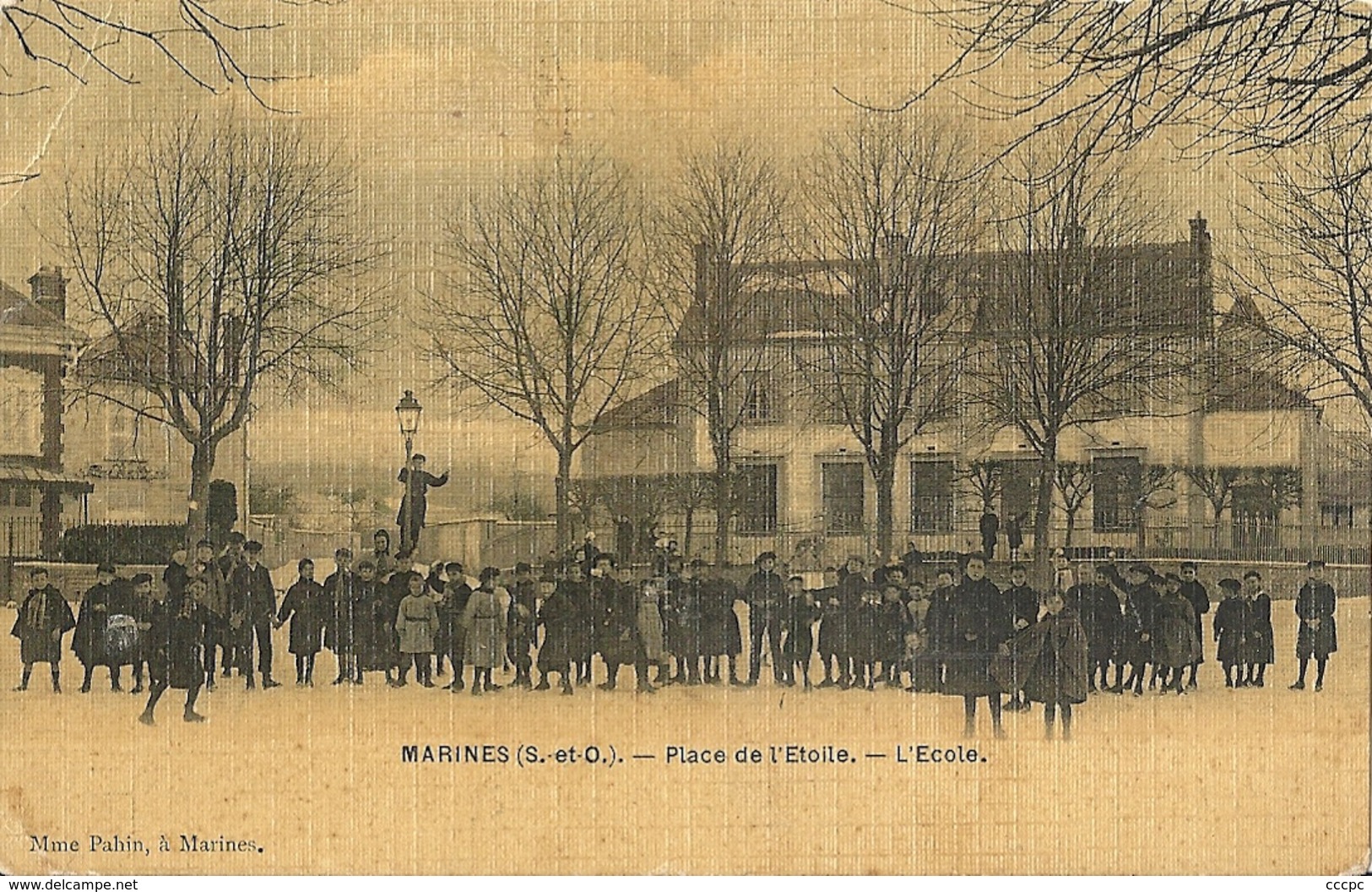 CPA Marines La place de l'Etoile - L'Ecole