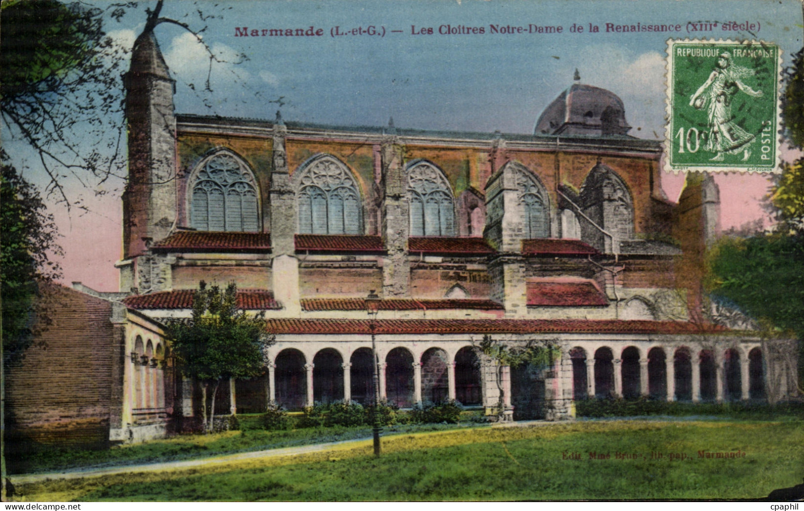 CPA Marmande Les Cloitres Notre Dame de La Renaissance