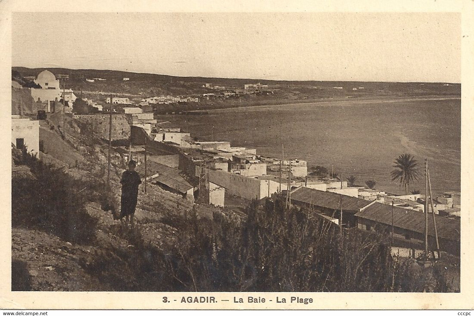 CPA Maroc Agadir La Baie La Plage