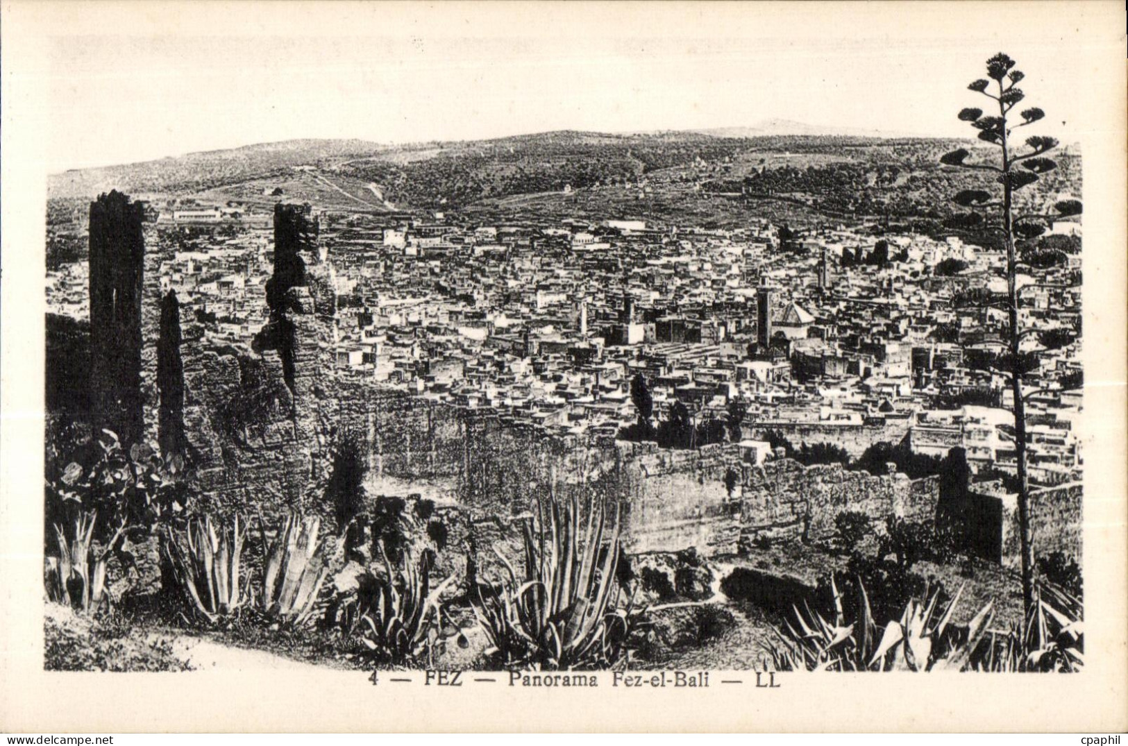 CPA Maroc Fez Panorama Fez el Bali