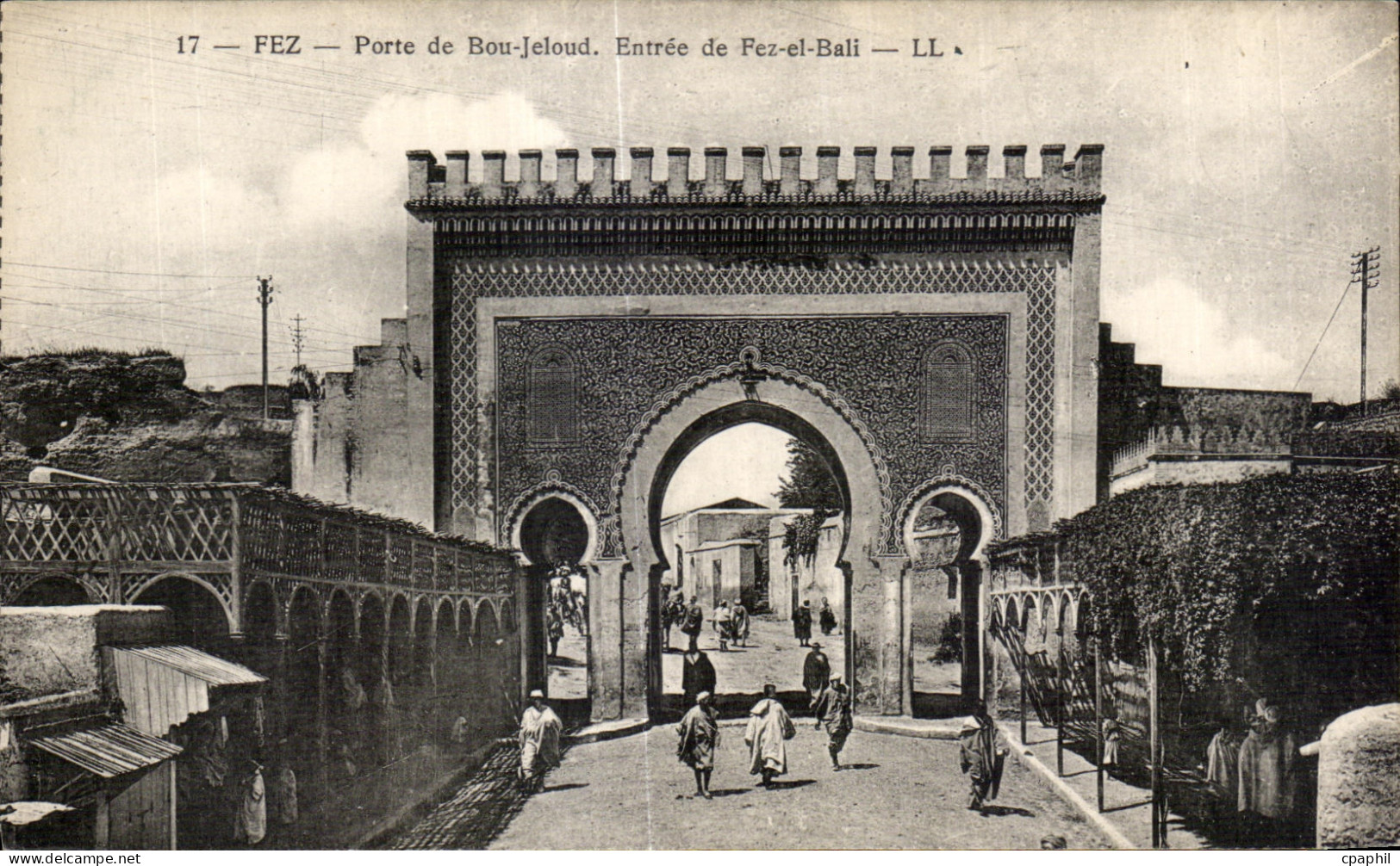 CPA Maroc Fez Porte de Bou Jeloud Entree de Fez el Bali