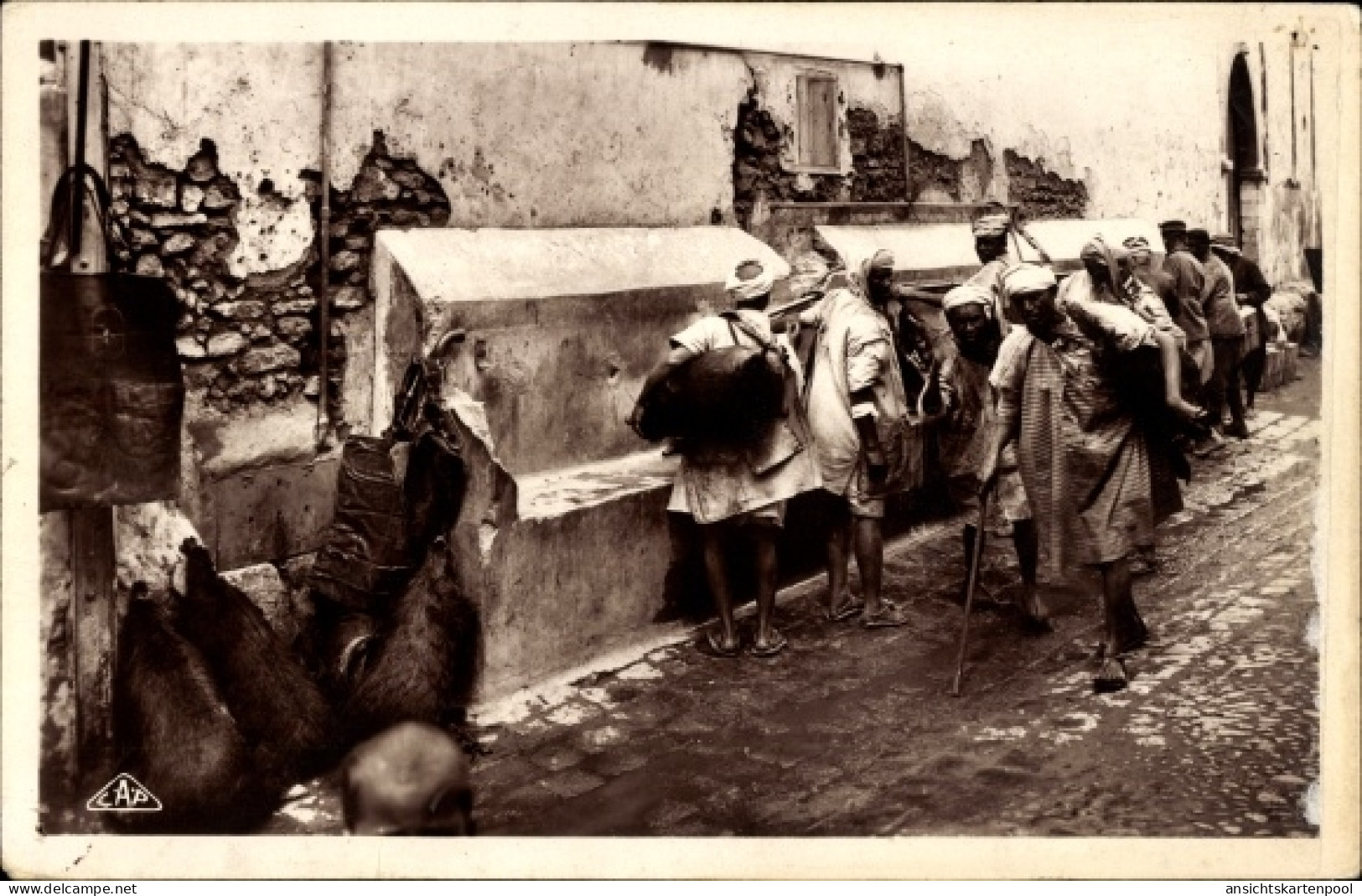 CPA Marokko, Szenen und Typen, Wasserträger