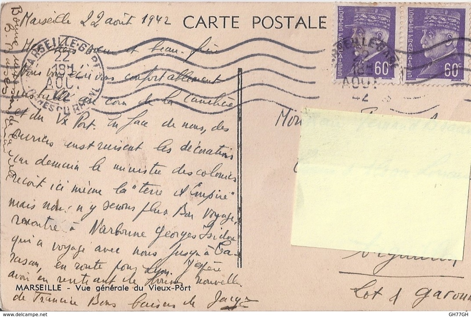 CPA MARSEILLE 1942