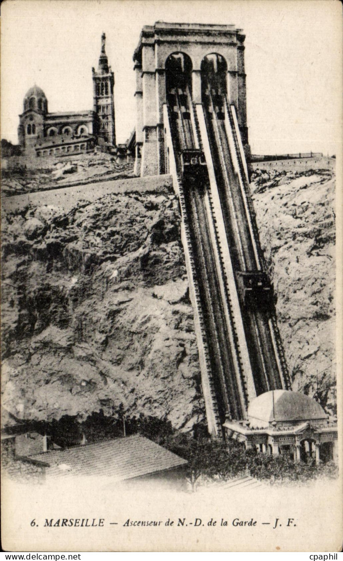 CPA Marseille Ascenseur de la Garde