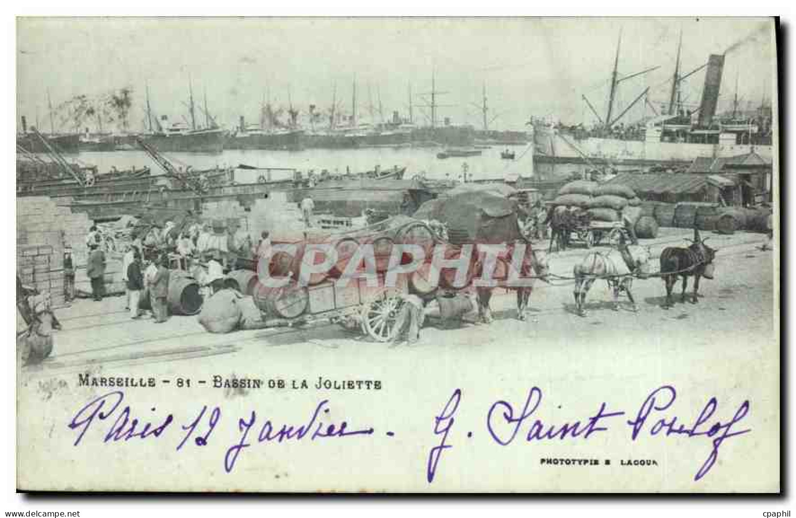 CPA Marseille Bassin de la Joliette