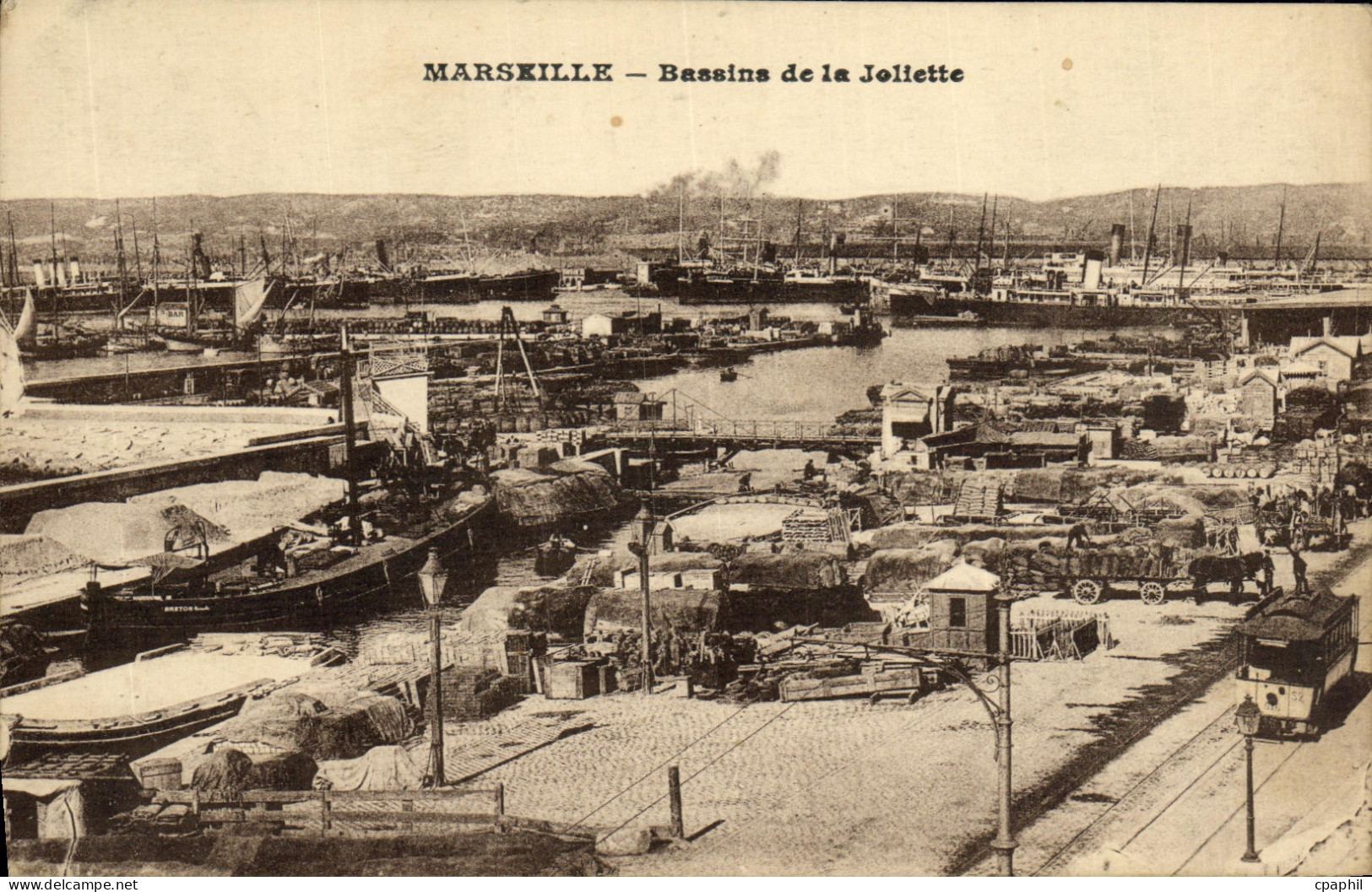 CPA Marseille Bassins de la Joliette Bateaux