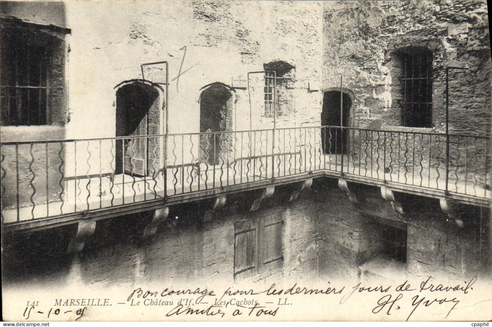CPA Marseille Chateau d'If Les cachots