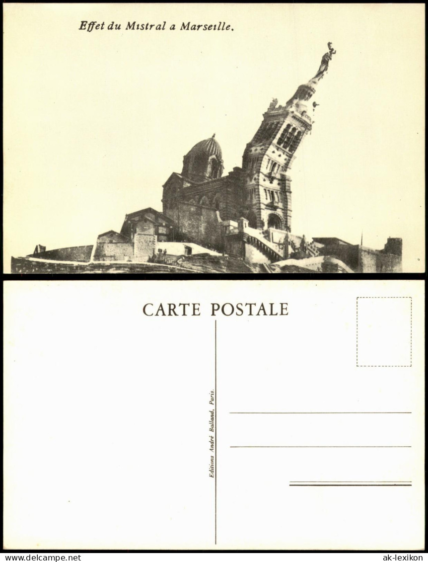 CPA Marseille Effet du Mistral a Marseille (frühe Fotokunst) 1920