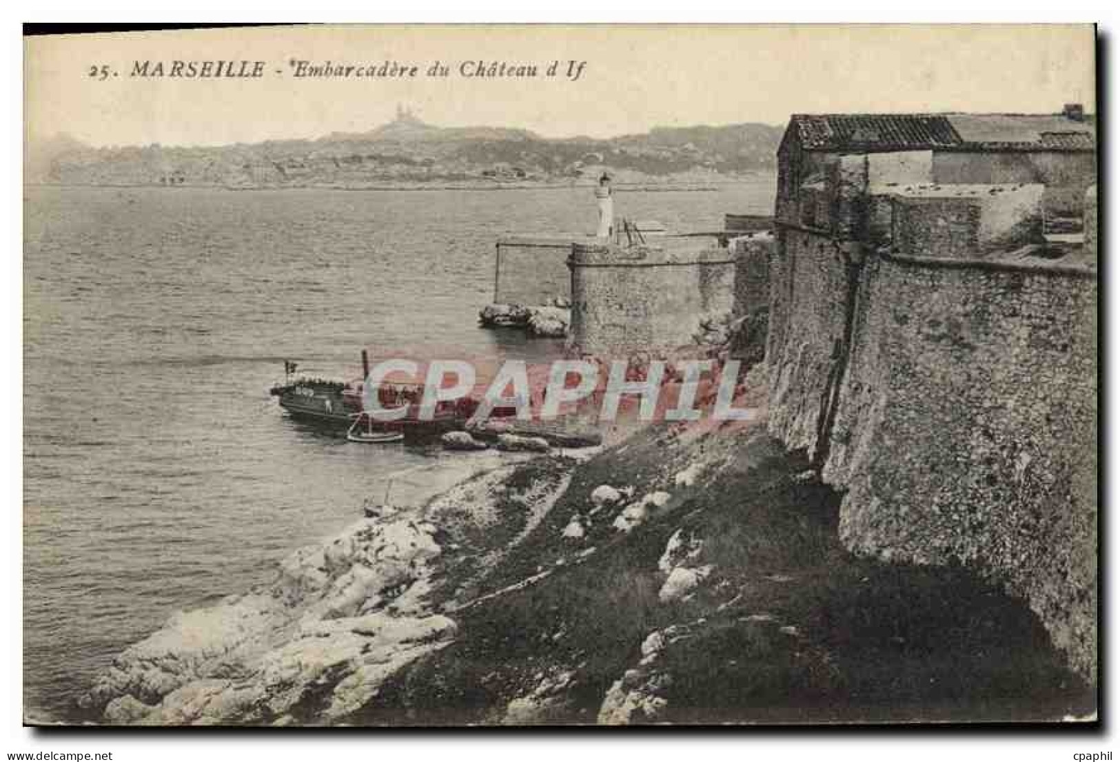 CPA Marseille Embarcadere du Chateau d'If