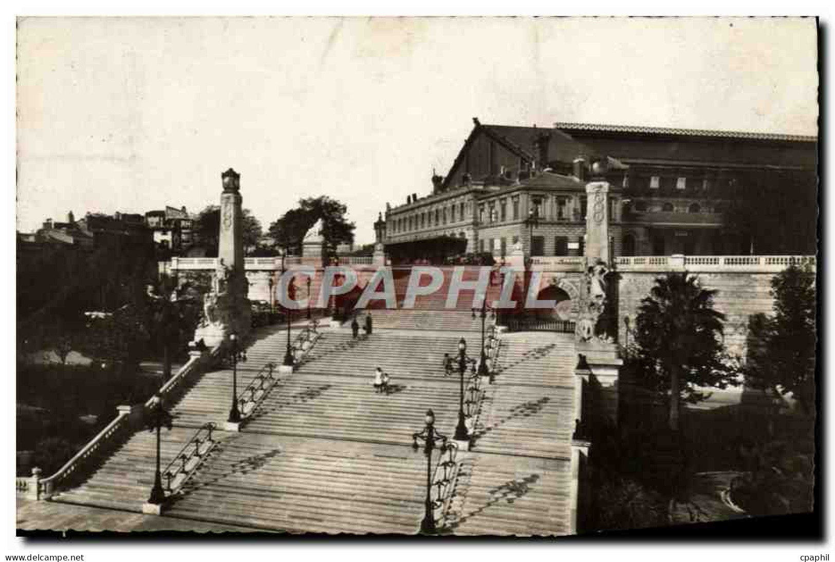CPA Marseille Escalier Monumental de la Gare St Charles