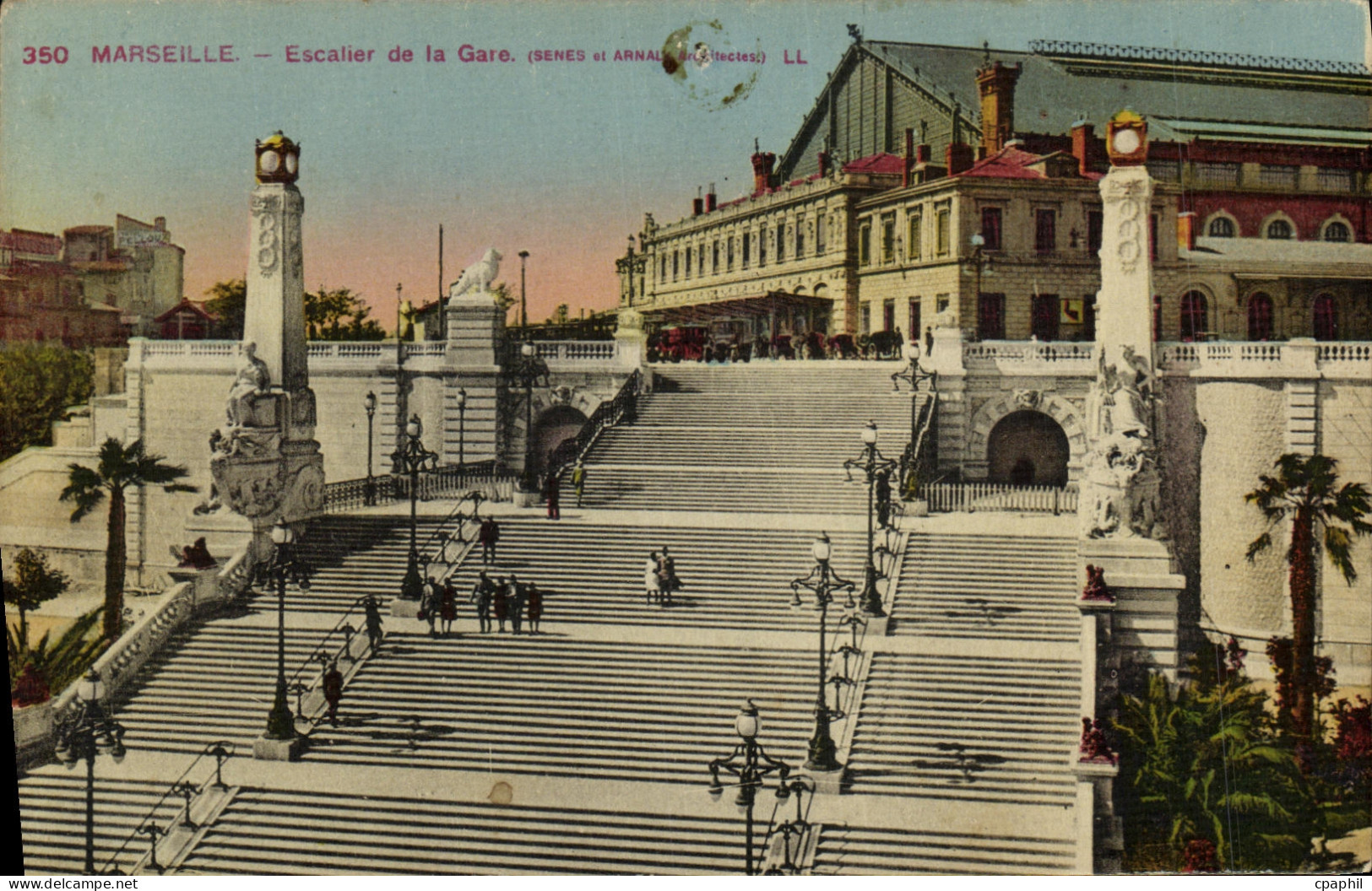 CPA Marseille Escatier de la Gare