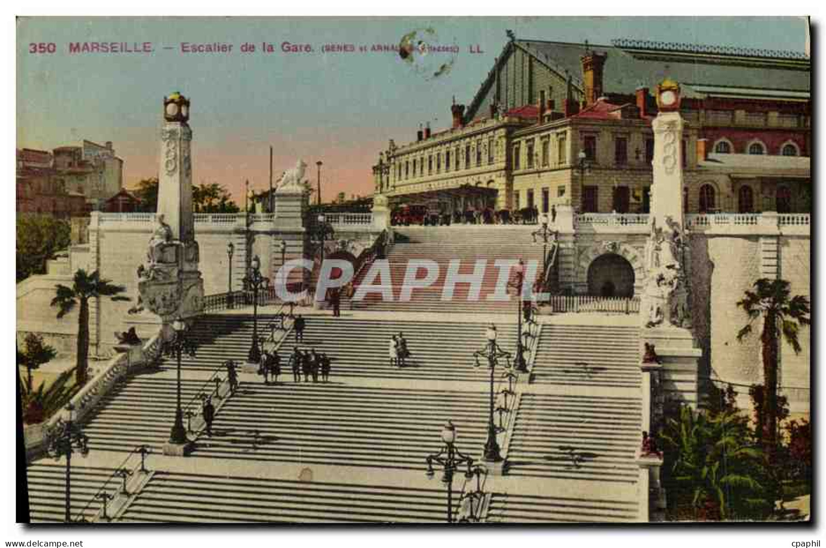 CPA Marseille Escatier de la Gare