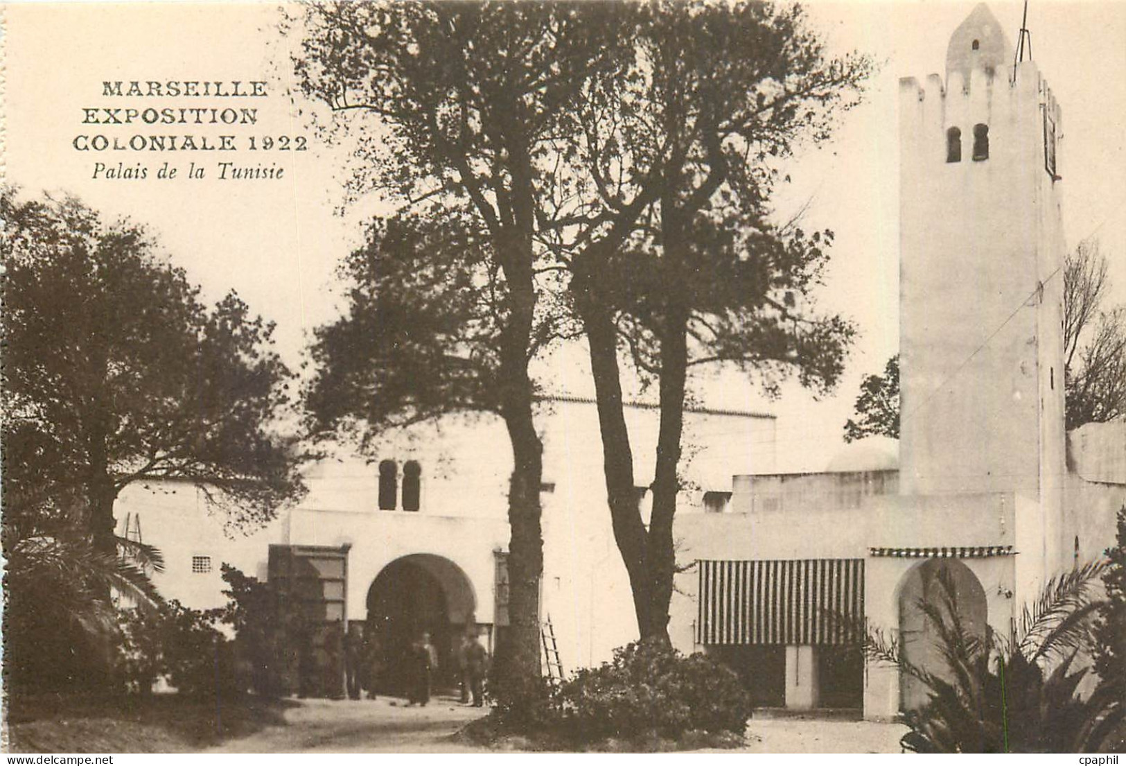 CPA Marseille Exposition Coloniale 1922 Palais de la Tunisie