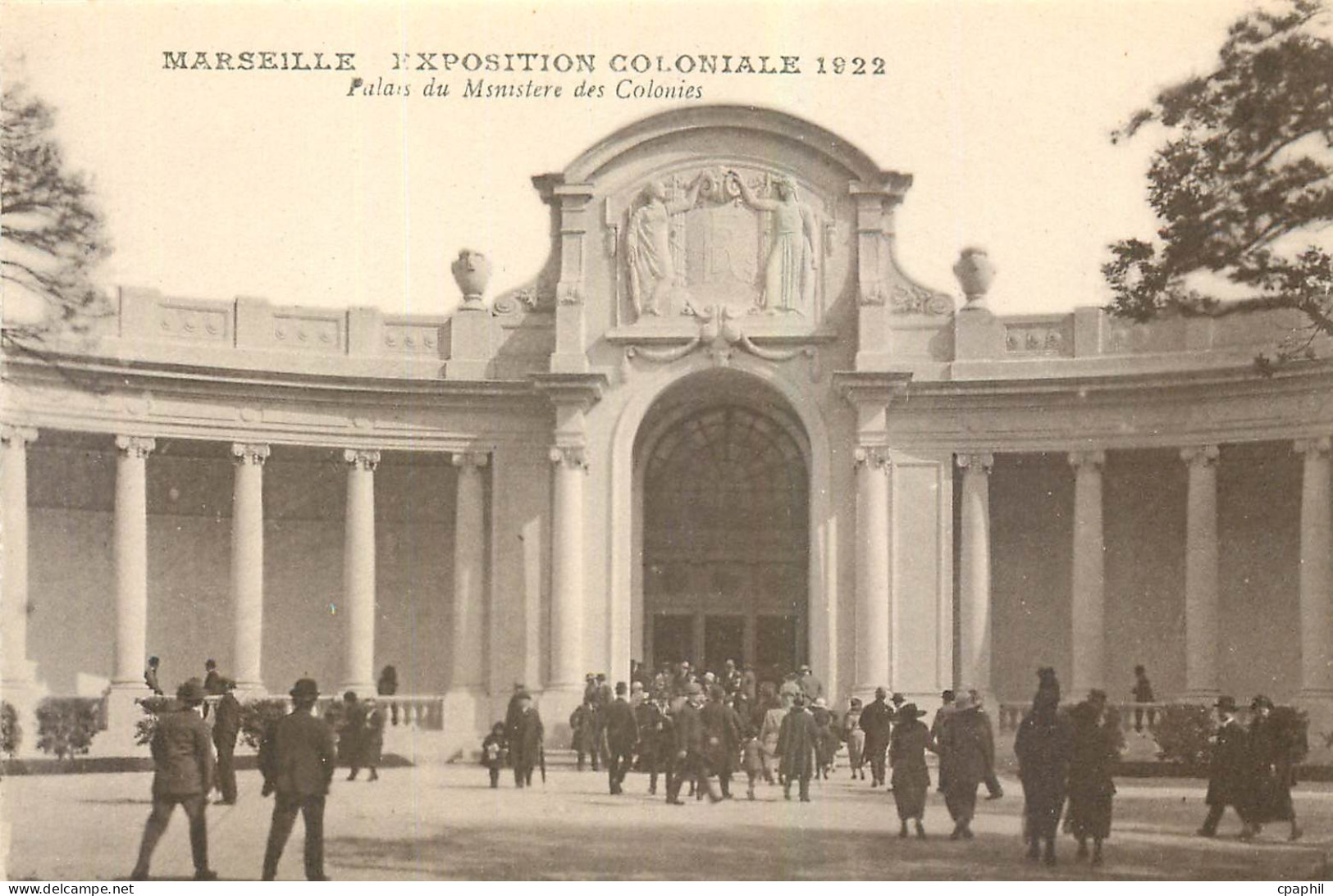 CPA Marseille Exposition Coloniale 1922 Palais du Ministere des Colonies