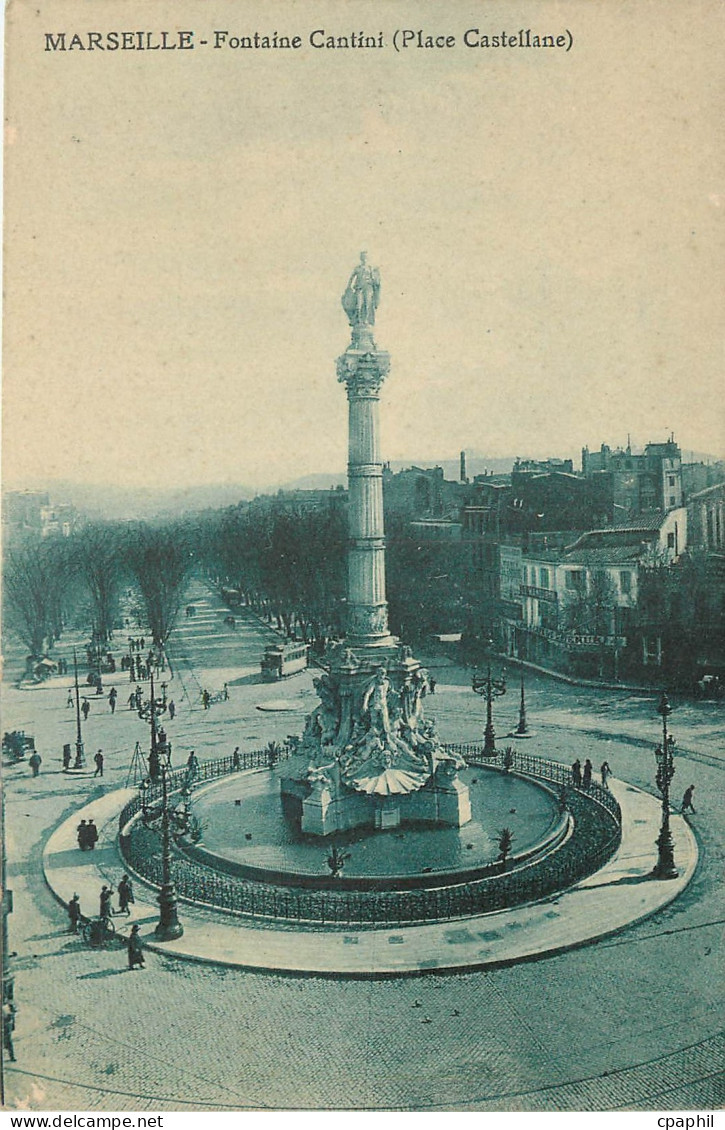CPA Marseille Fontaine Cantini Place Castellane