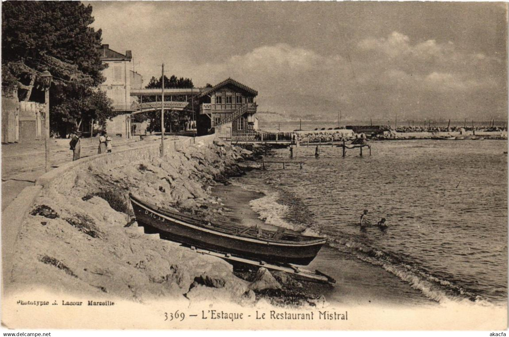 CPA MARSEILLE - L'ESTAQUE Le Restaurant Mistral (986327)