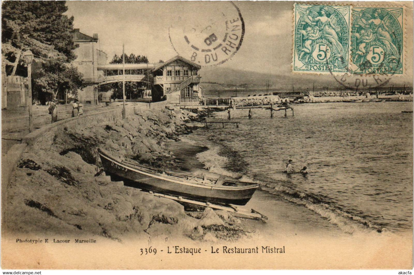 CPA MARSEILLE - L'ESTAQUE Le Restaurant Mistral (986497)