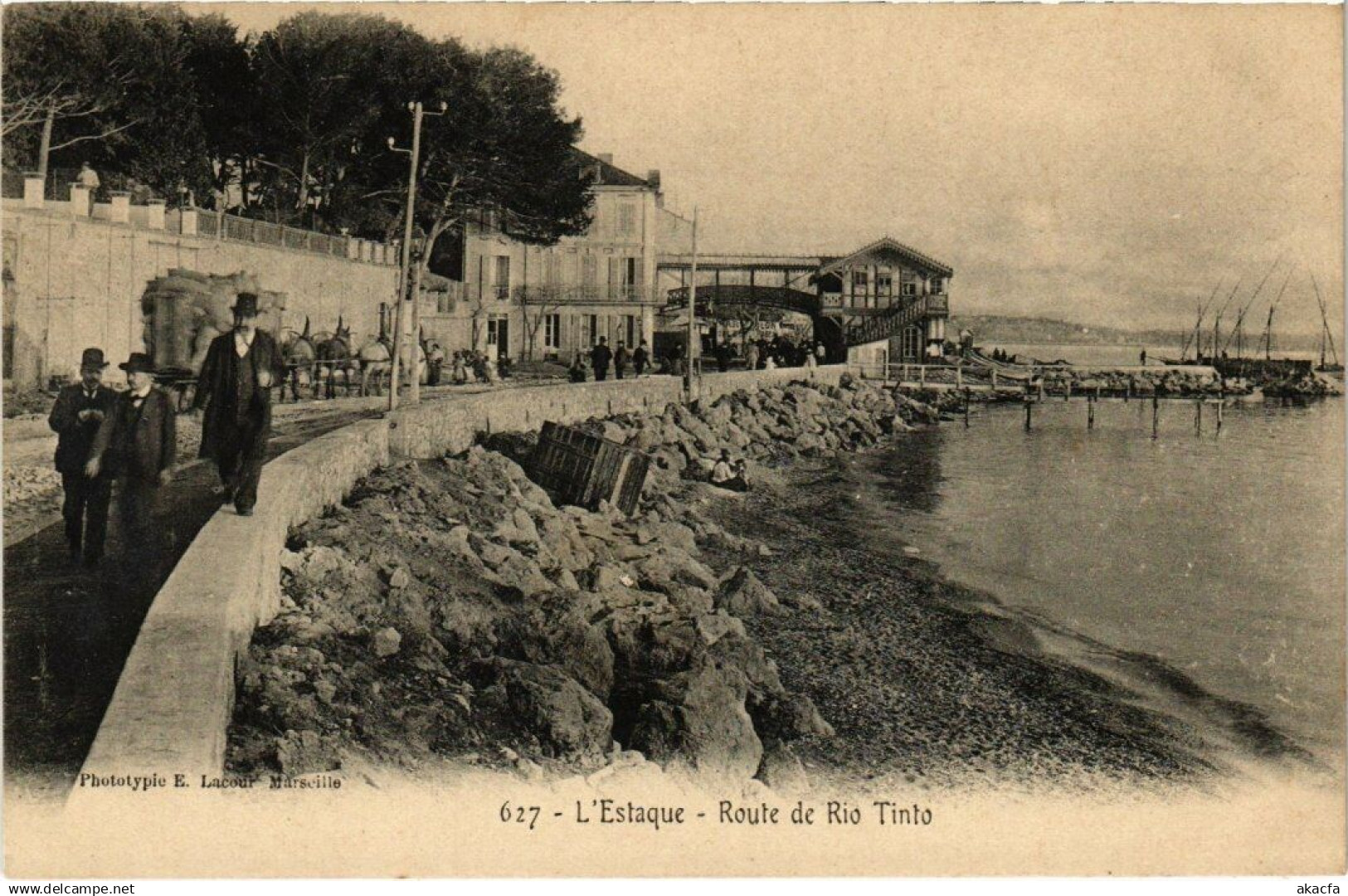 CPA MARSEILLE - L'ESTAQUE - Route de Rio Tinto (988561)