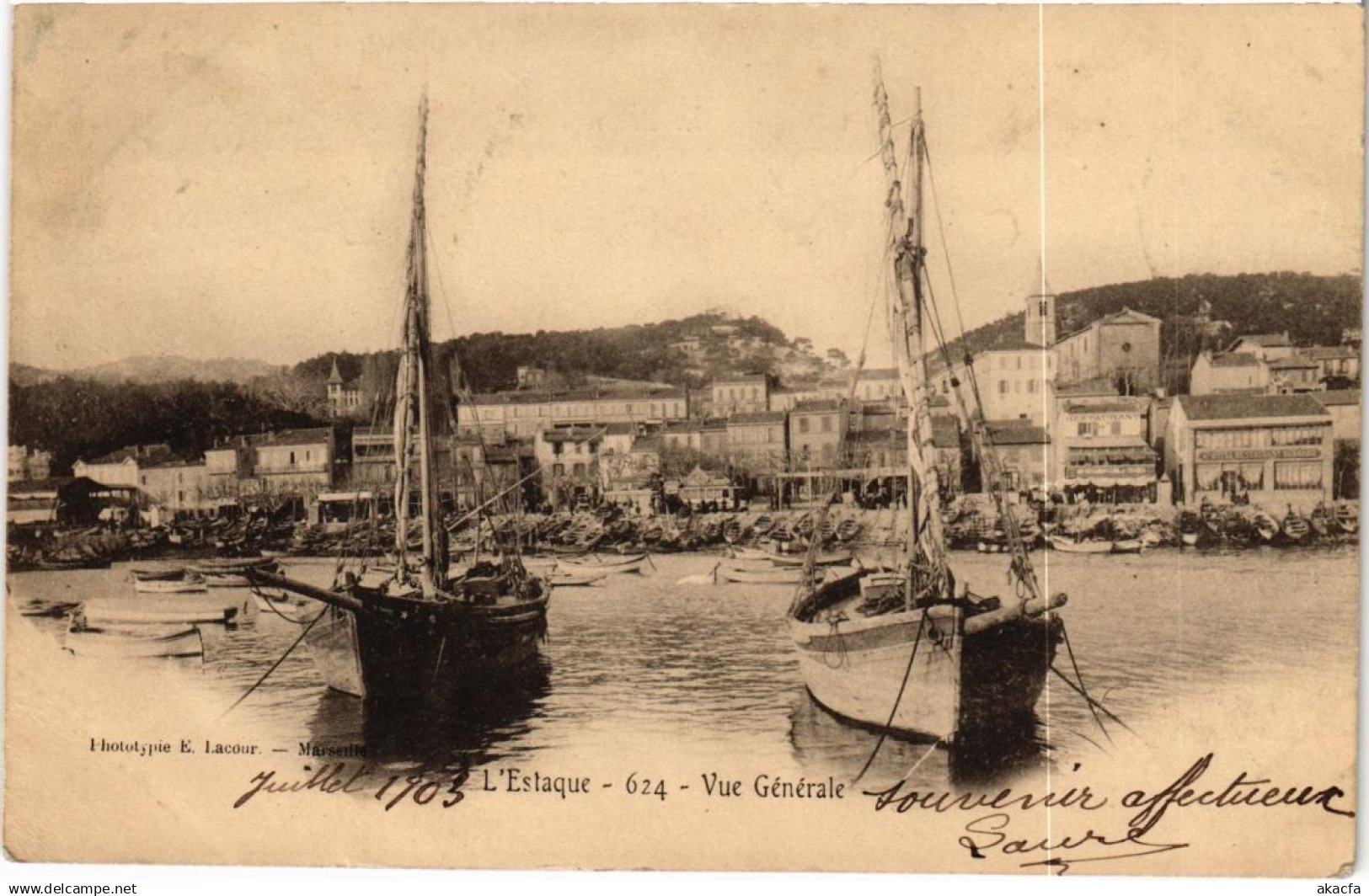 CPA MARSEILLE - L'ESTAQUE Vue générale (986301)