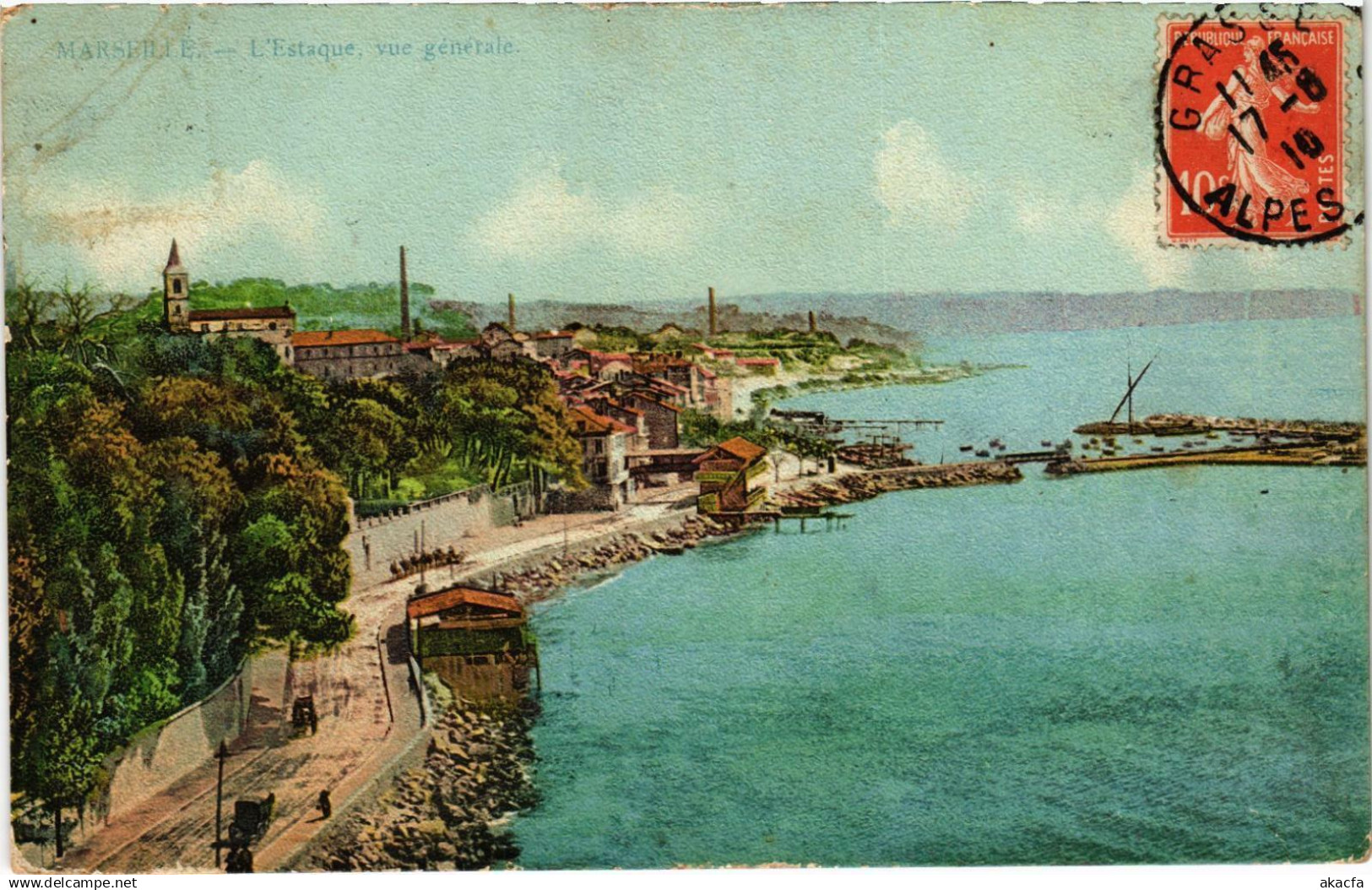 CPA MARSEILLE - L'ESTAQUE, vue générale (986554)