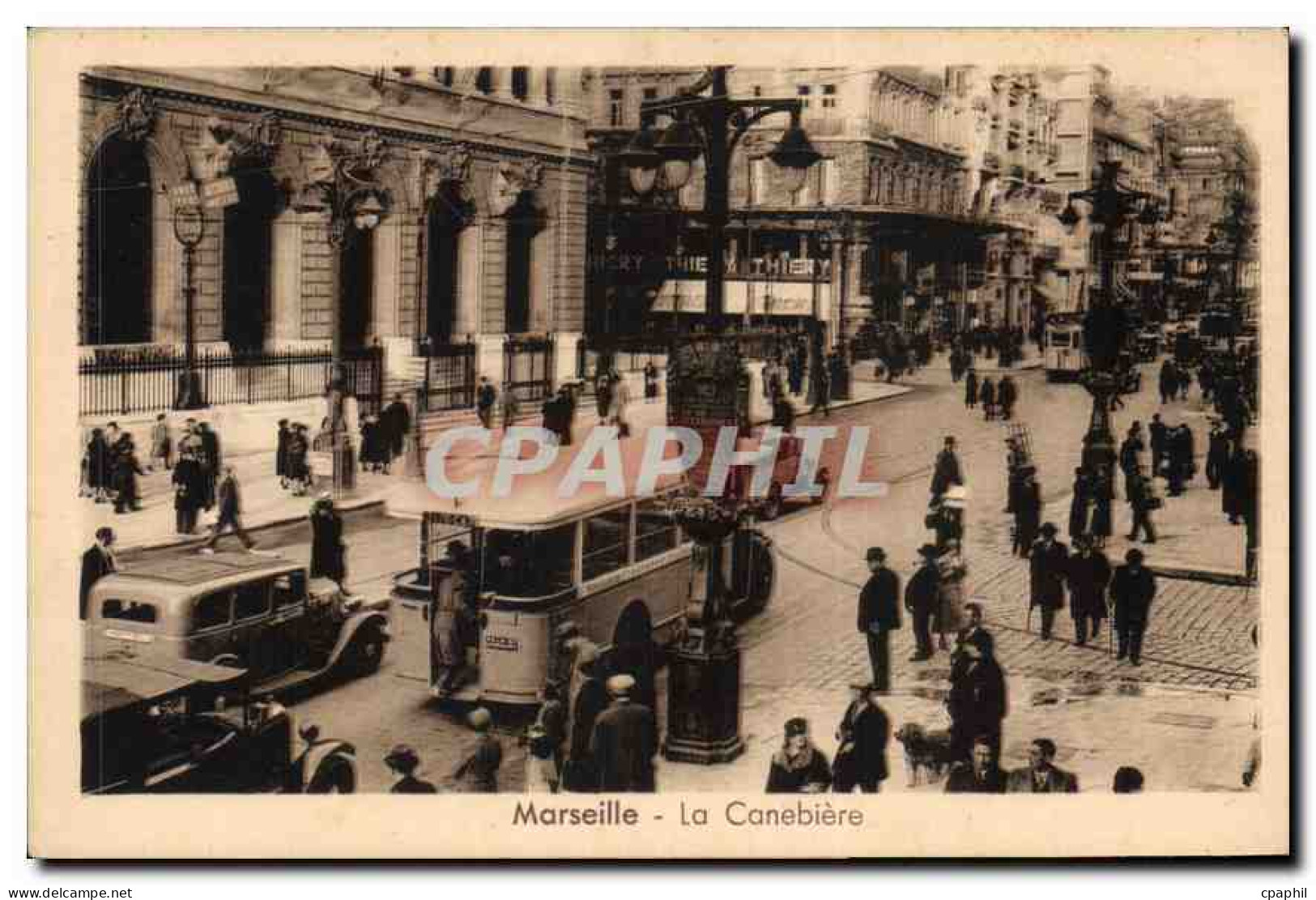 CPA Marseille la Canebiere