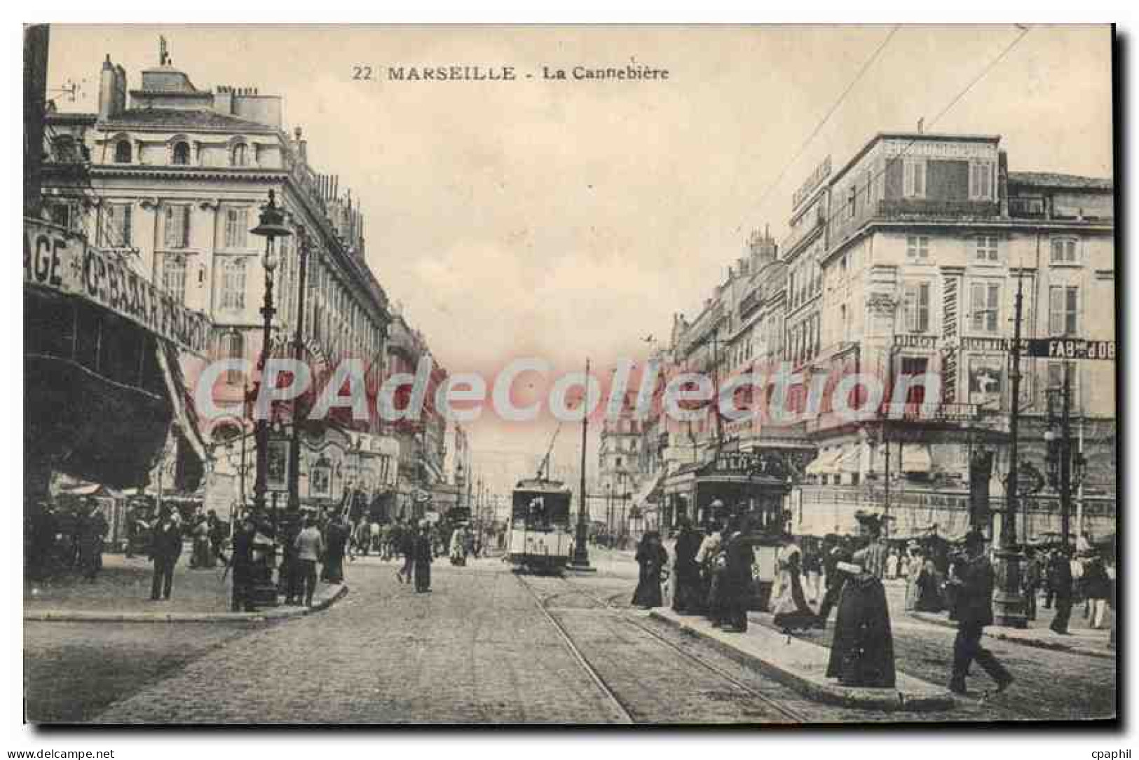 CPA Marseille La Canebiere