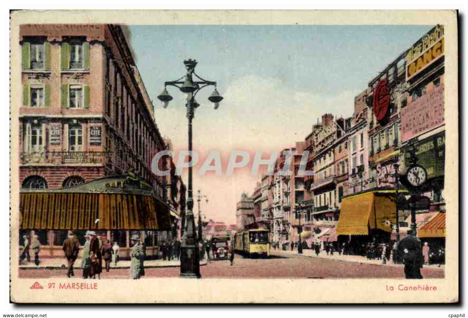 CPA Marseille La Canebiere
