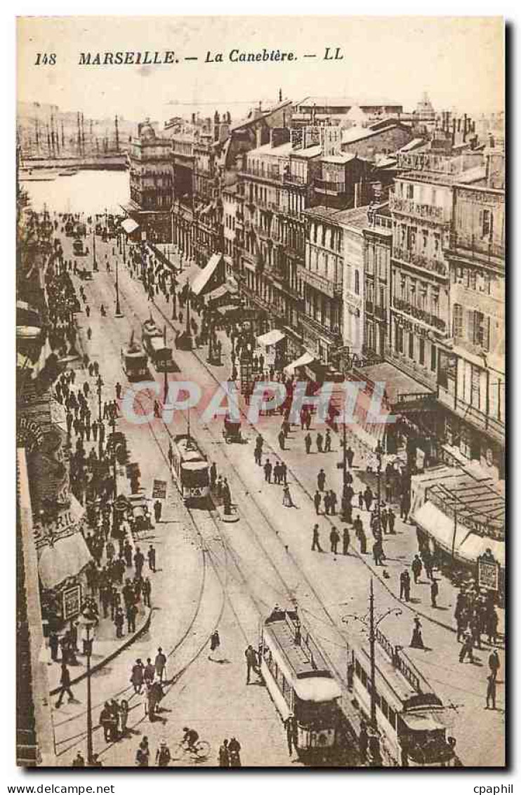 CPA Marseille La Canebiere Tramway