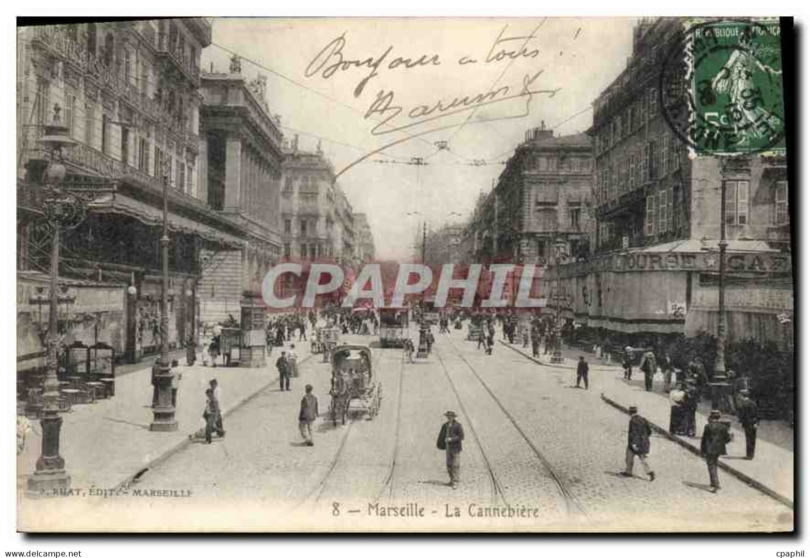 CPA Marseille La Cannebiere