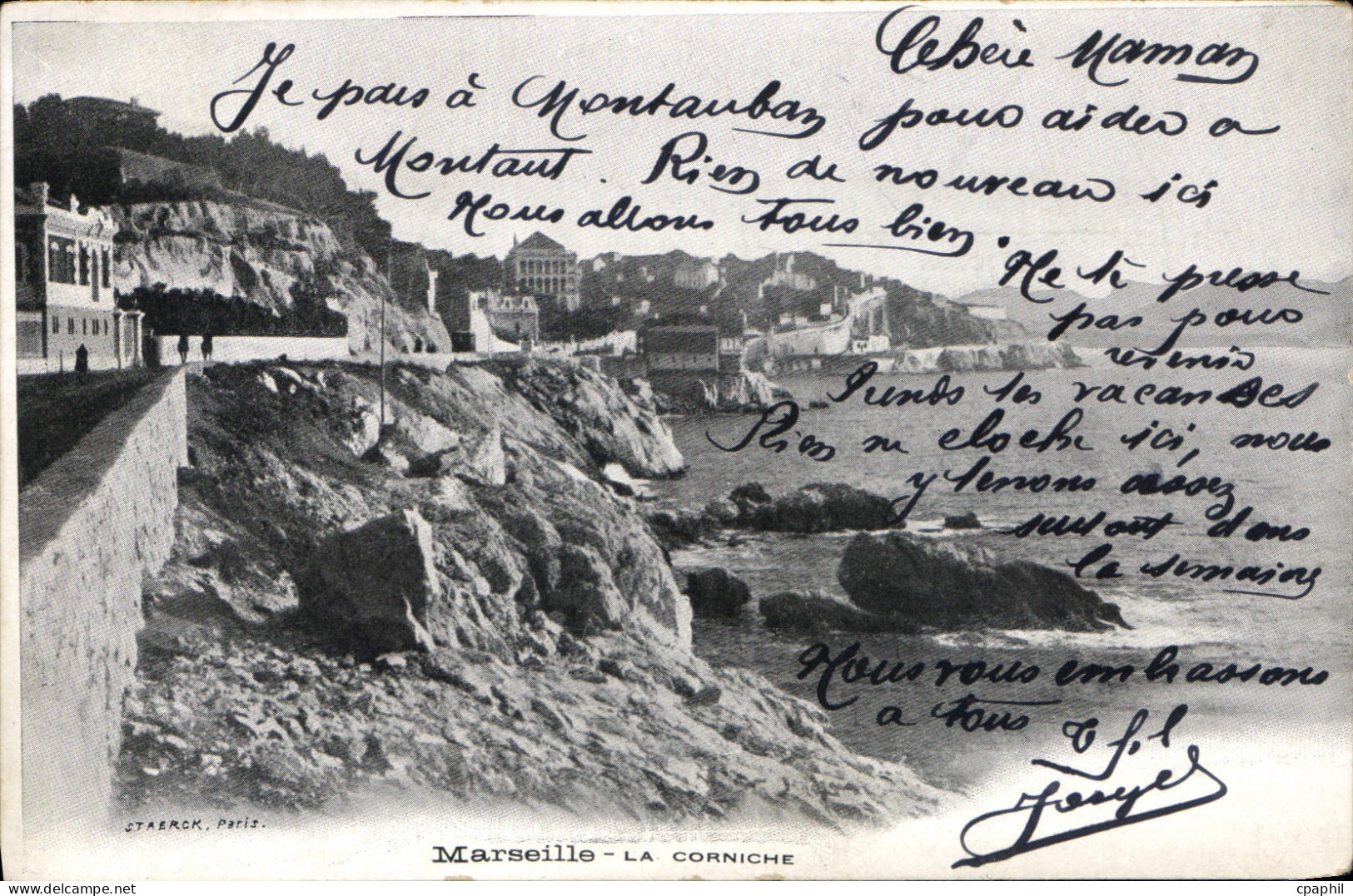 CPA Marseille La Corniche